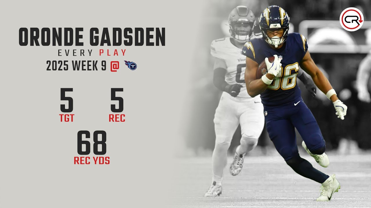 Oronde Gadsden Week 9 Highlights | Every Target and Catch vs Titans
