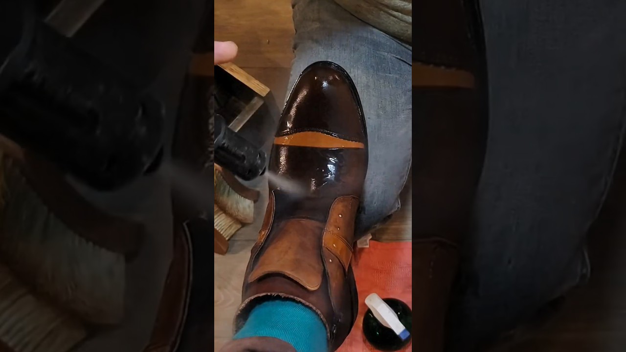 Ultimate Transformation Shoe Cleaning l Shoe Shine ASMR sounds  #asmrsounds #shoeshine #restoration
