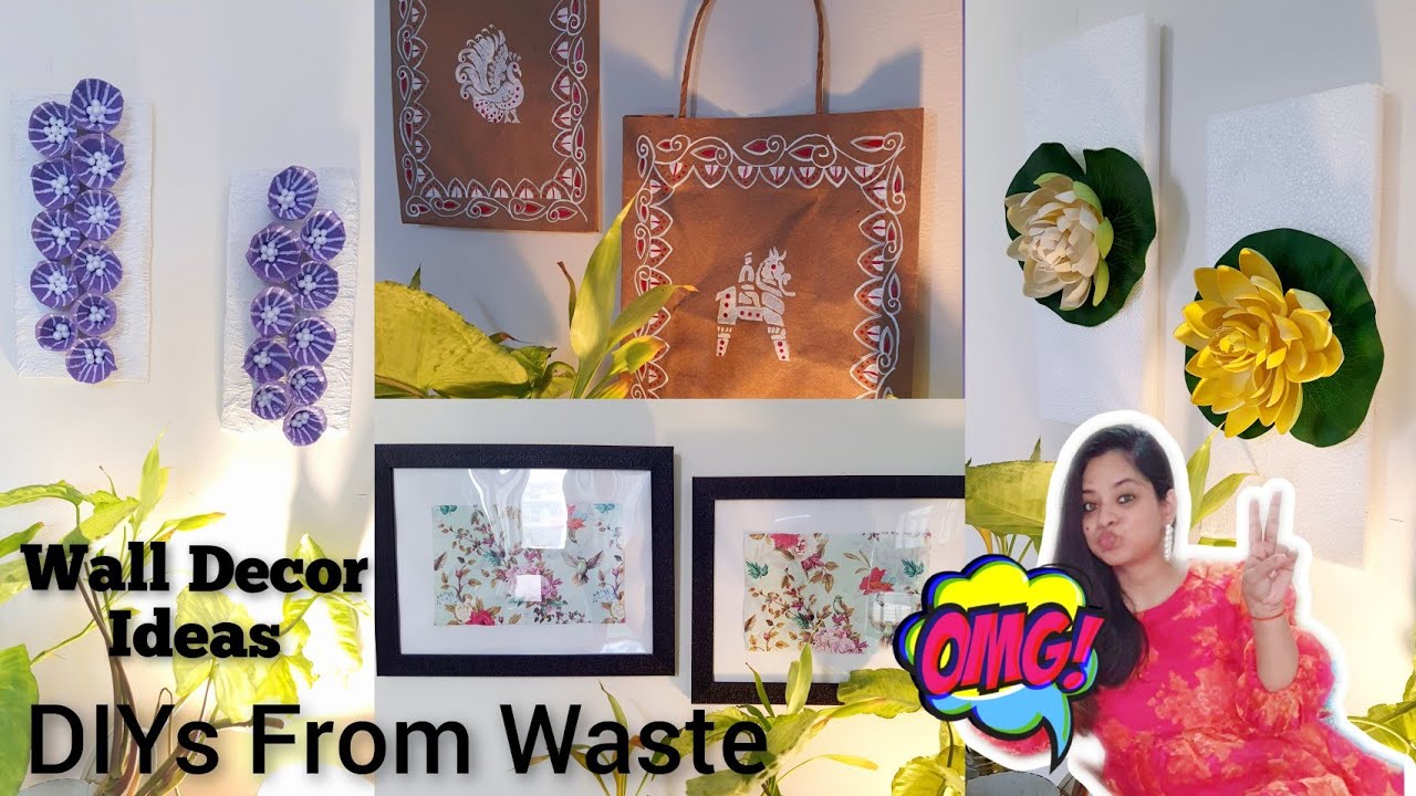DIYs From Waste || Best Out Of Waste || Wall Decor Ideas From कचरा really????