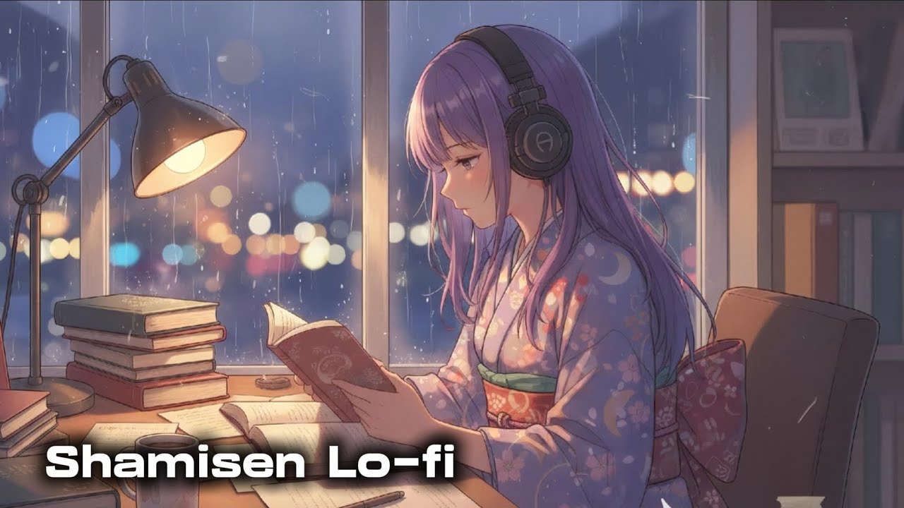 Japanese Shamisen Lo-Fi – 📖 Study, Focus, Relax 