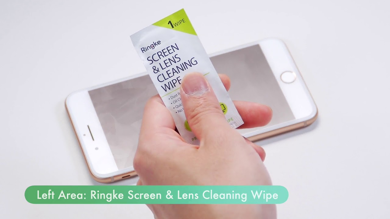 Swipe Test - Ringke Screen & Lens Wipe vs. Microfiber Cleaning Cloth