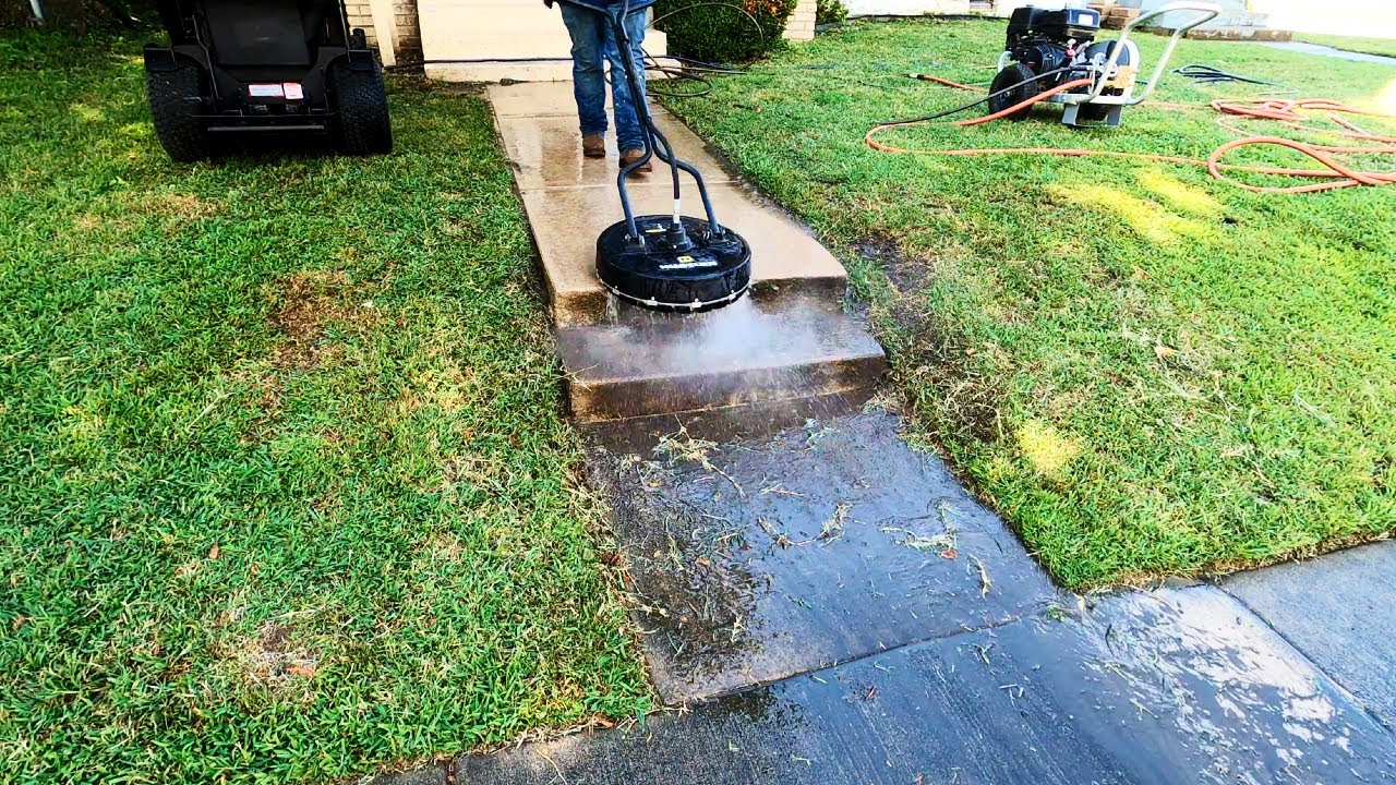 RETURN to RENTERS HOUSE to do FREE POWERWASHING on the FILTHY SIDEWALKS - AWESOME TRANSFORMATION!!!