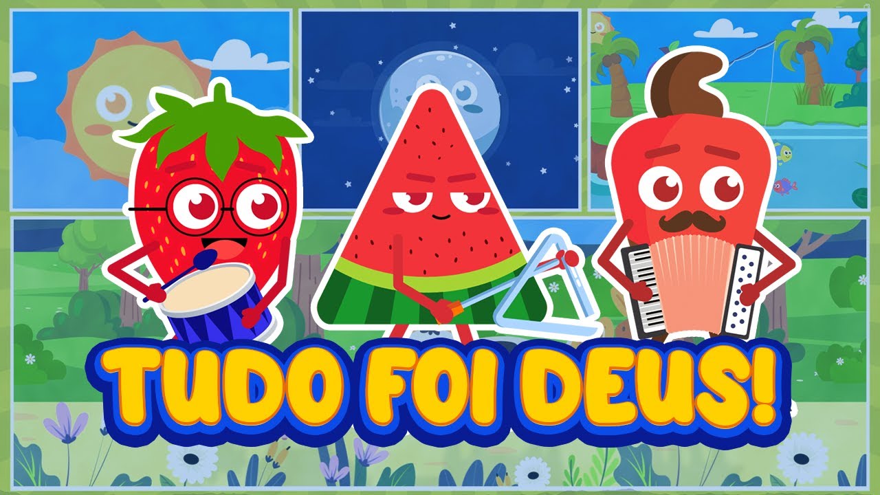 Tudo Foi Deus! | Música Infantil | Canção divertida sobre a Criação!
