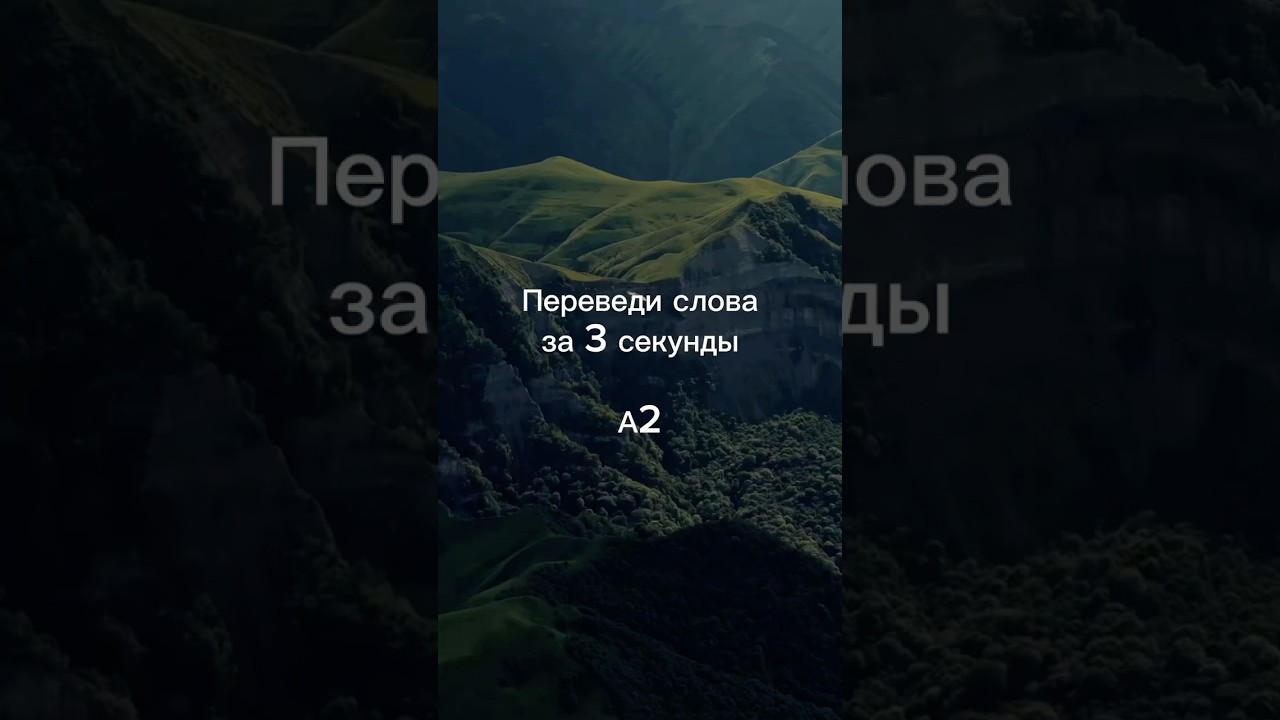 ГЛАГОЛЫ A2📌Сколько слов из 7 смогли перевести? 