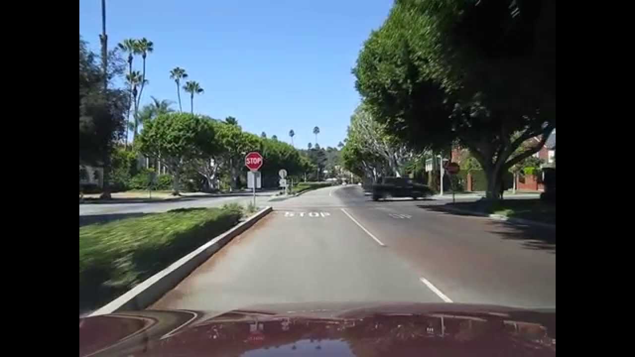 Rodeo Drive Beverly Hills California Driving South