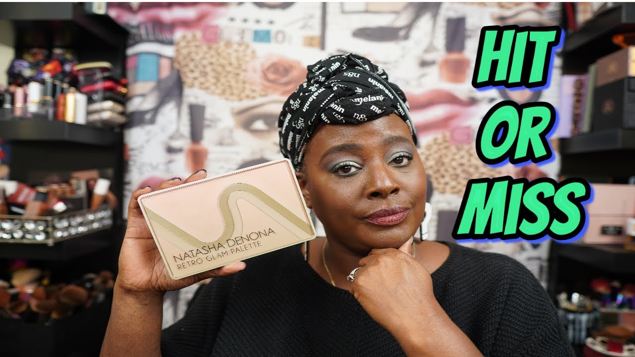 Natasha Denona Retro Glam Eyelid Swatches on Dark Skin #natashadenonaretroglam #natashadenona