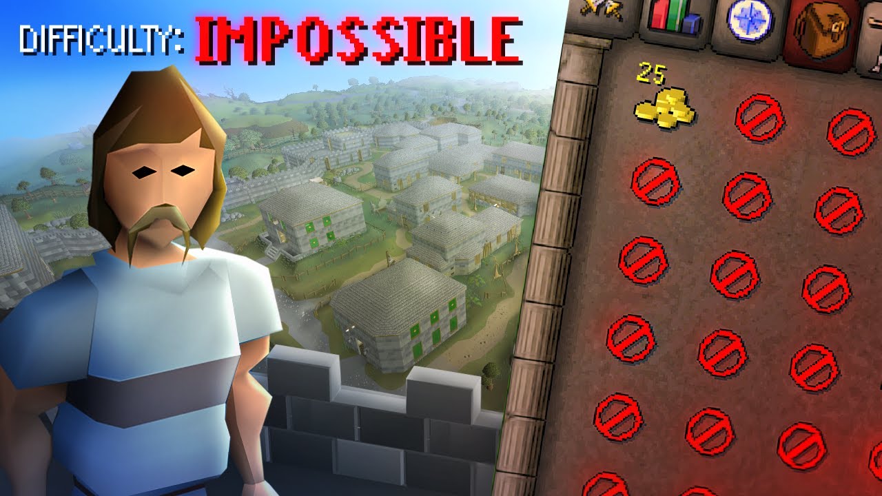 Runescape, but I only have 1 inventory slot (my goal is impossible)