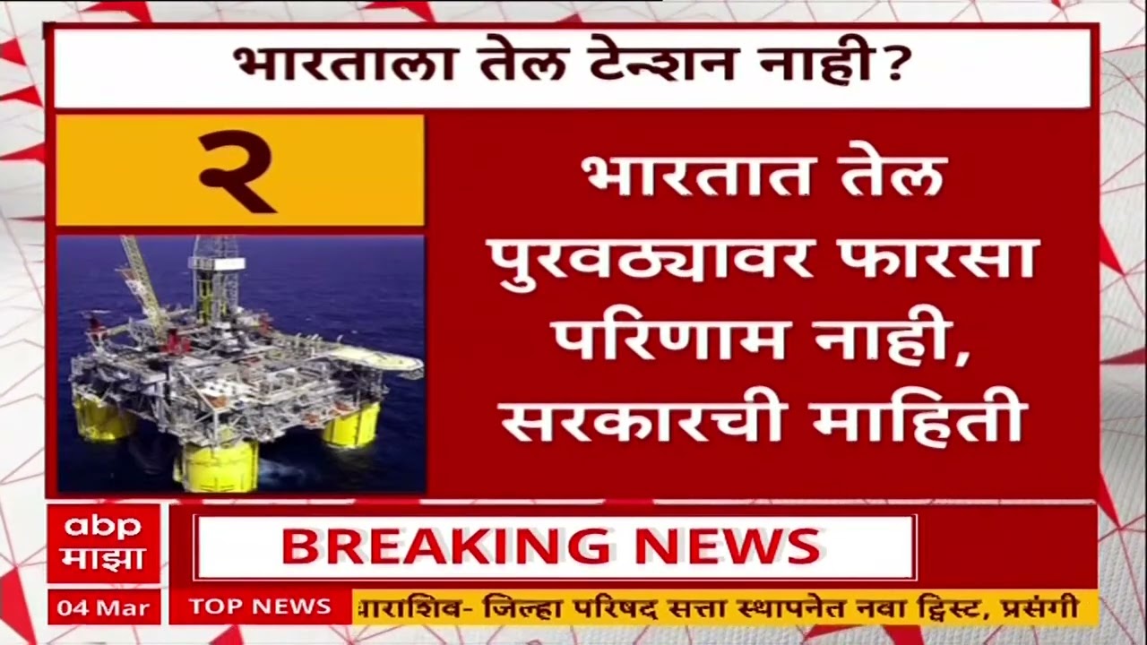 Iran–Israel war Oil Crisis in India : इस्रायल, अमेरिका आणि इराण युद्धामुळे भारताला तेल टेन्शन?