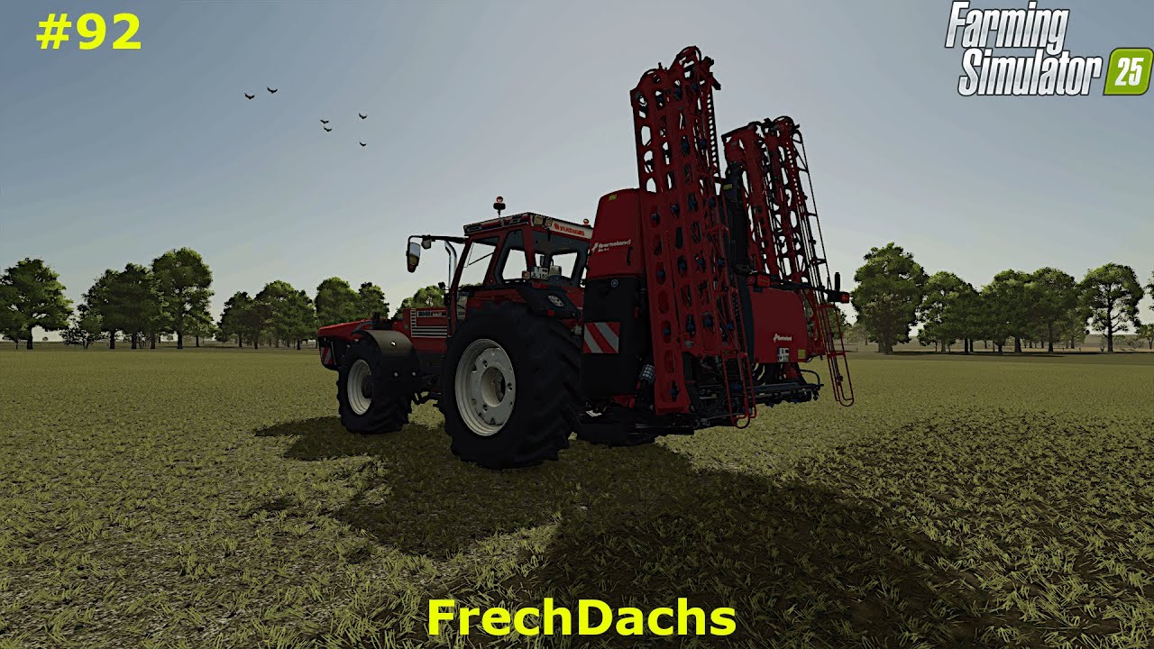 Rolling, Liming And Fertilizing The Big Grass Field || Farming Simulator 25 || FrechDachs - Ep. 92