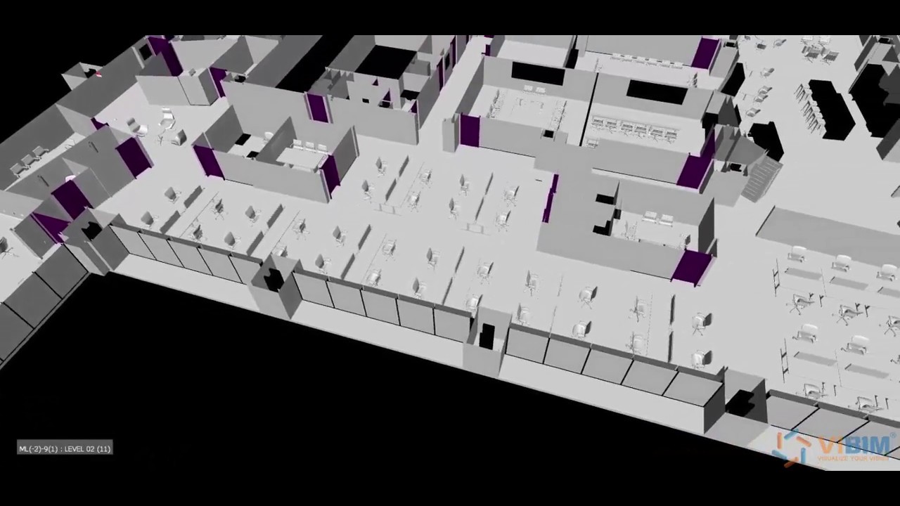 Gallery in USA | 3D modeling from point cloud | by ViBIM