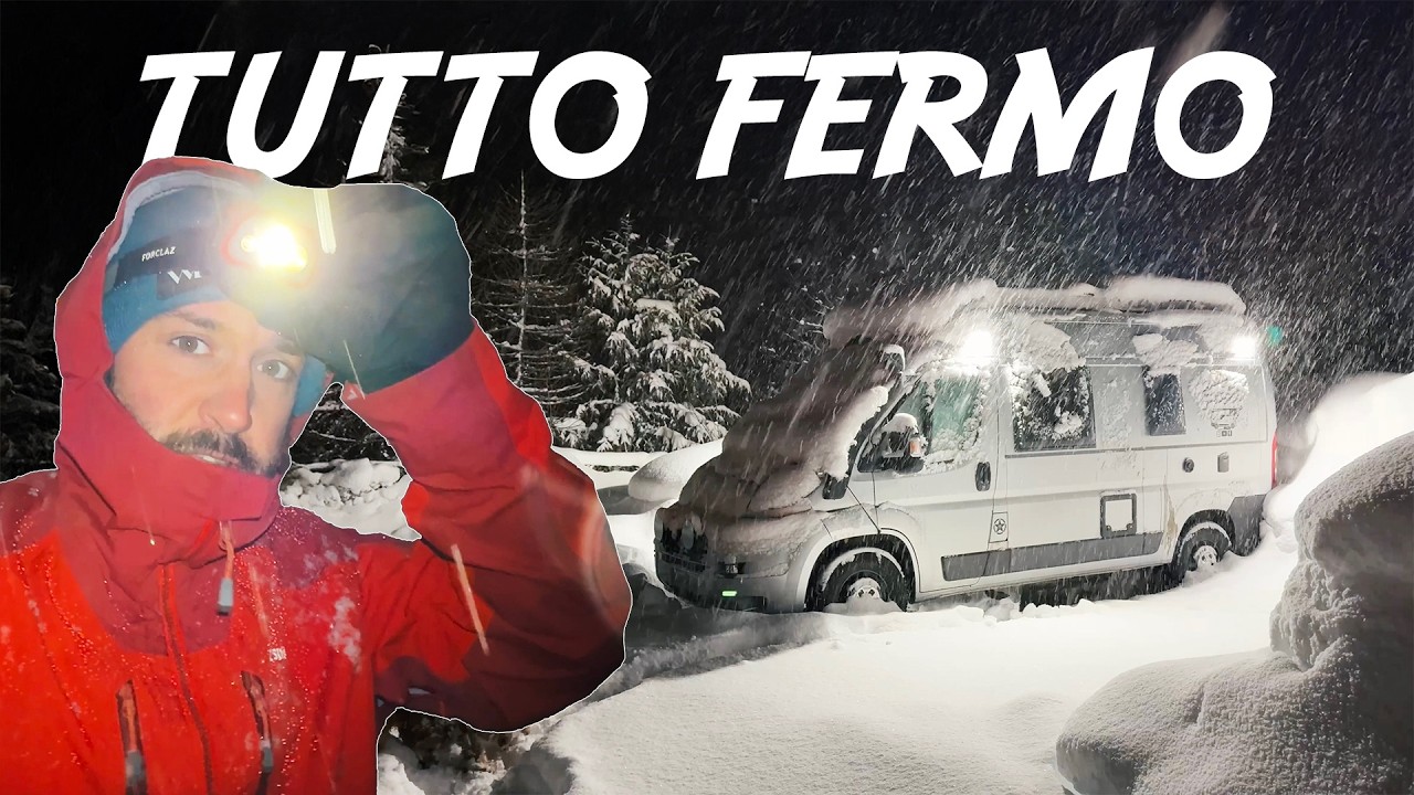 STRADA CHIUSA per RISCHIO VALANGHE! 😨​