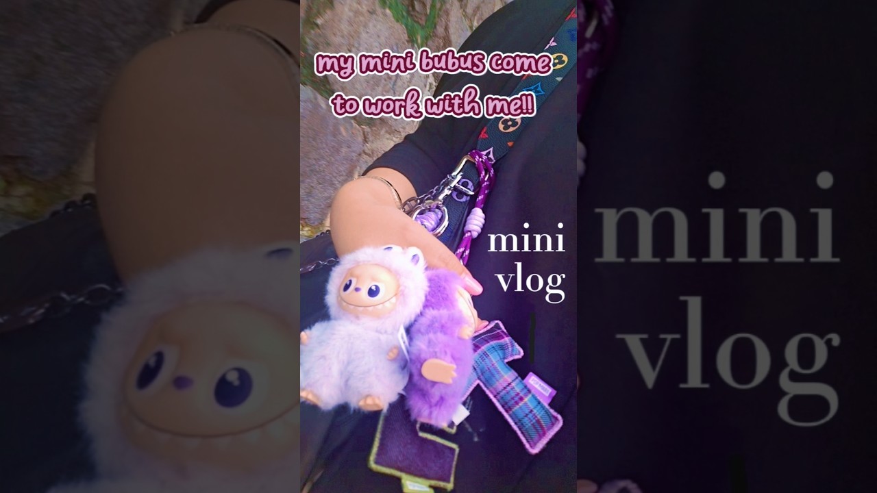 mini vlog: taking the MTR to work & new #PinforLove bag charms!📍💜 #minilabubu #hongkong