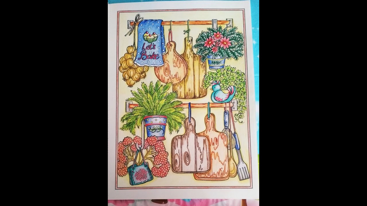 Teresa Goodridge - Country Kitchen Charm, #coloring, #teresagoodridge, #malbuch, #kohinoor,