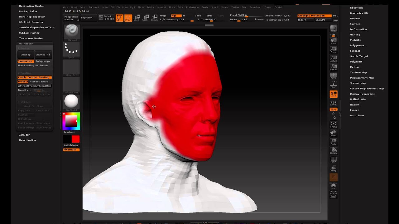 Creating UVs in ZBrush (4R6+)
