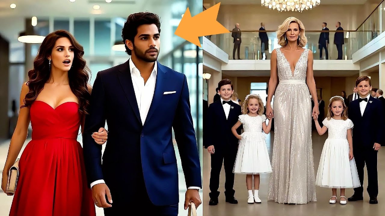 O MULTIMILIONÁRIO CHEGOU AO AEROPORTO COM SUA AMANTE, MAS SUA ESPOSA APARECEU COM QUADRIGÊMEOS!