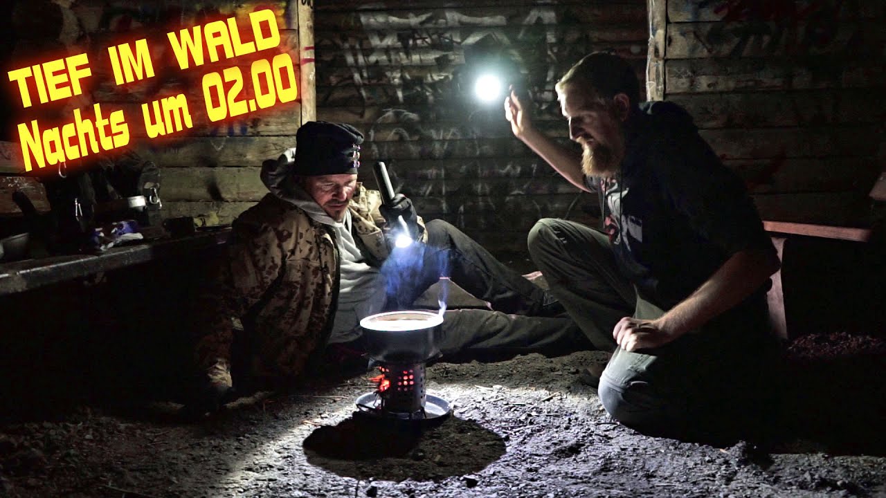 02.00 Uhr Nachts in der Lost Place Hütte tief im Wald // endlich was zu essen // URBEX-XTREM KITCHEN