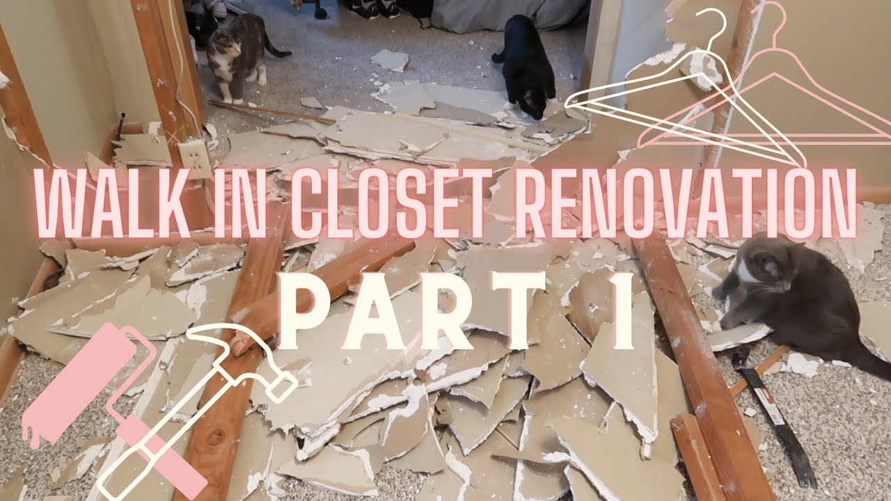 RENOVATION: Turning My SPARE BEDROOM Into a WALK IN CLOSET Part 1