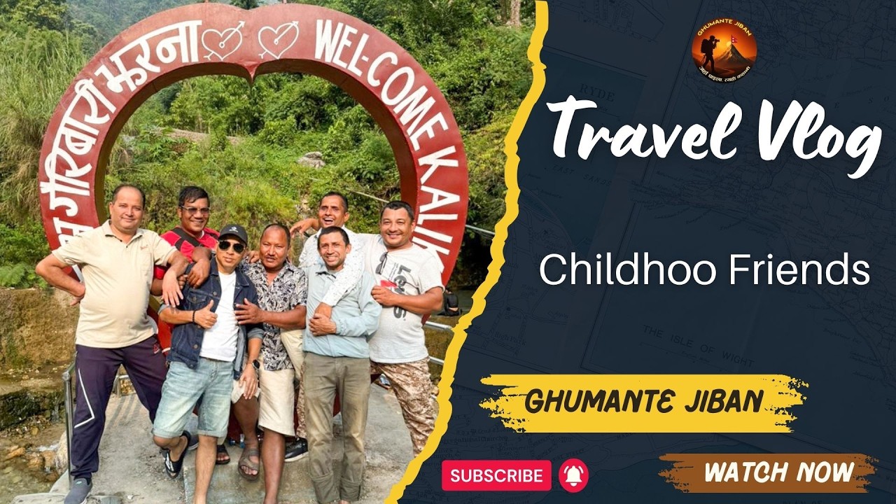 Gairibari Jharana Refreshment with Childhood Friends | Ghumante Jiban Travel Vlog
