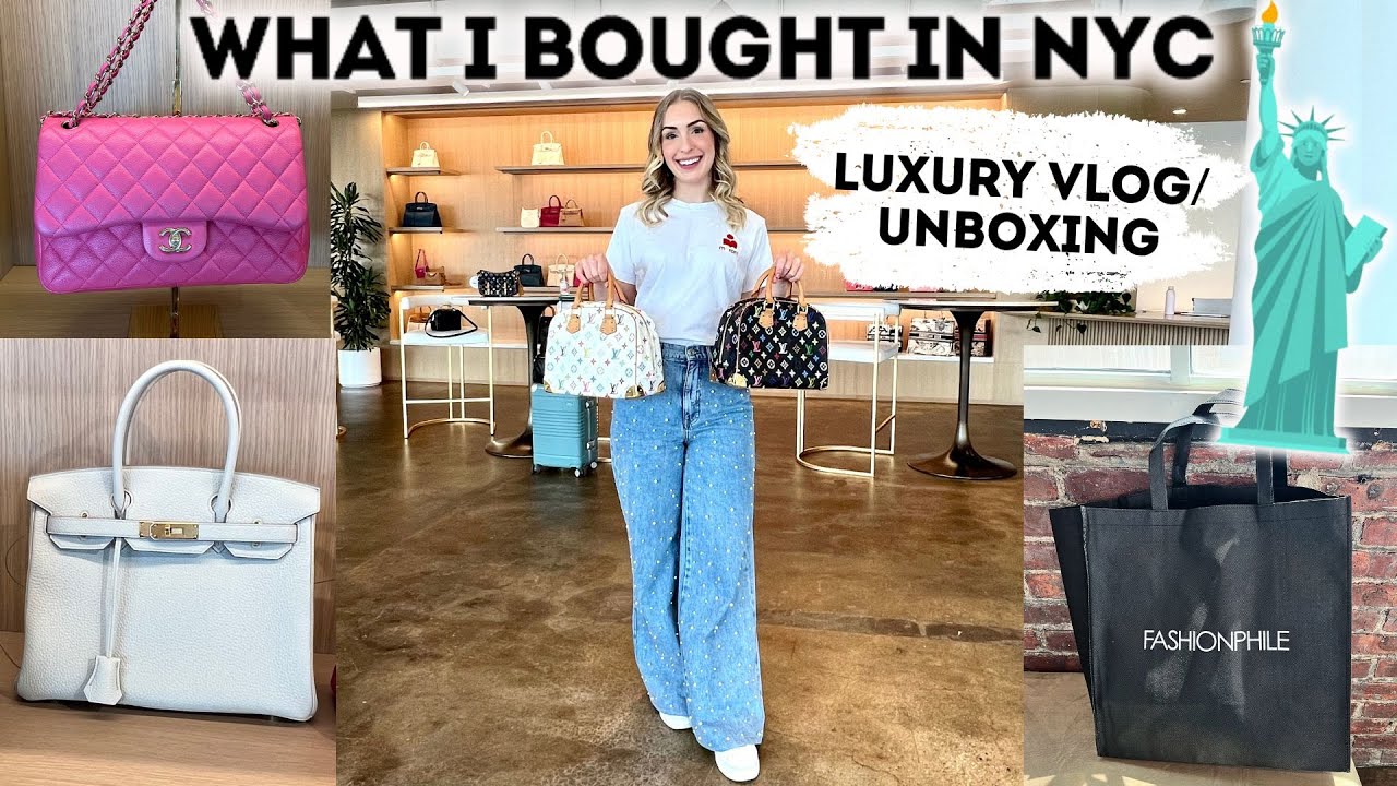 FASHIONPHILE NYC & THE REAL REAL BAG UNBOXING 🗽 NYC LUXURY SHOPPING