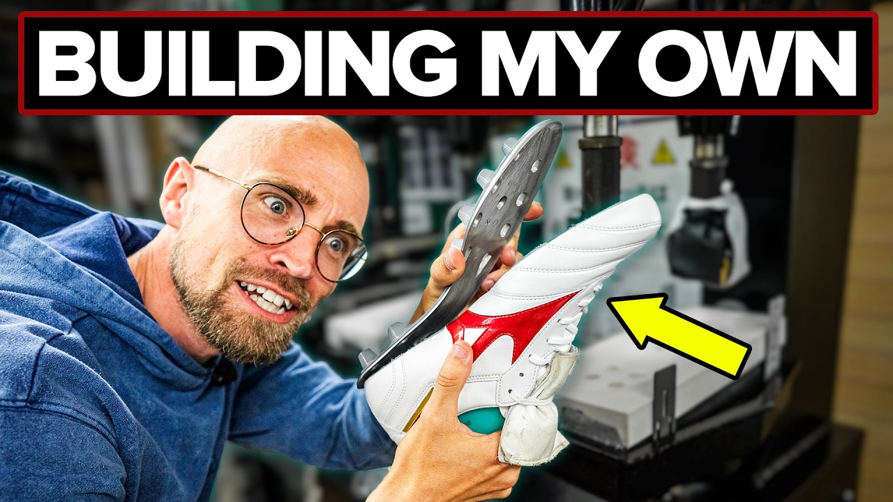 I went INSIDE a football boots factory (and built my own boot!)
