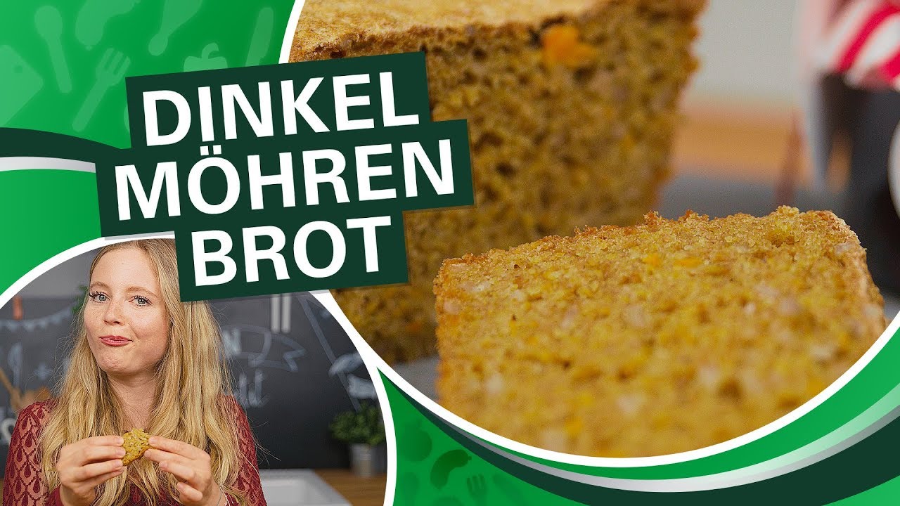YUMMY! Dinkel Möhren Brot selber backen - super einfach