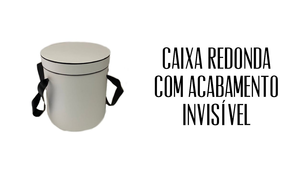 Como fazer caixa redonda com acabamento invisível
