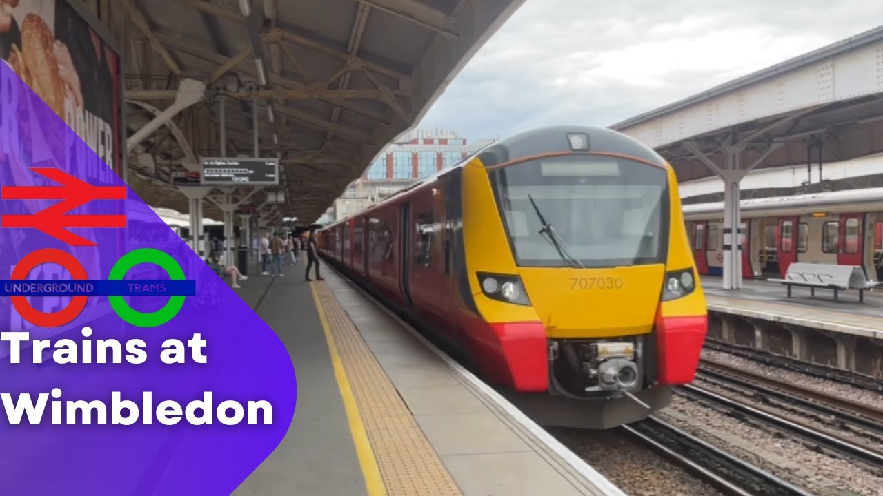 Trains at Wimbledon. 07/08/2024