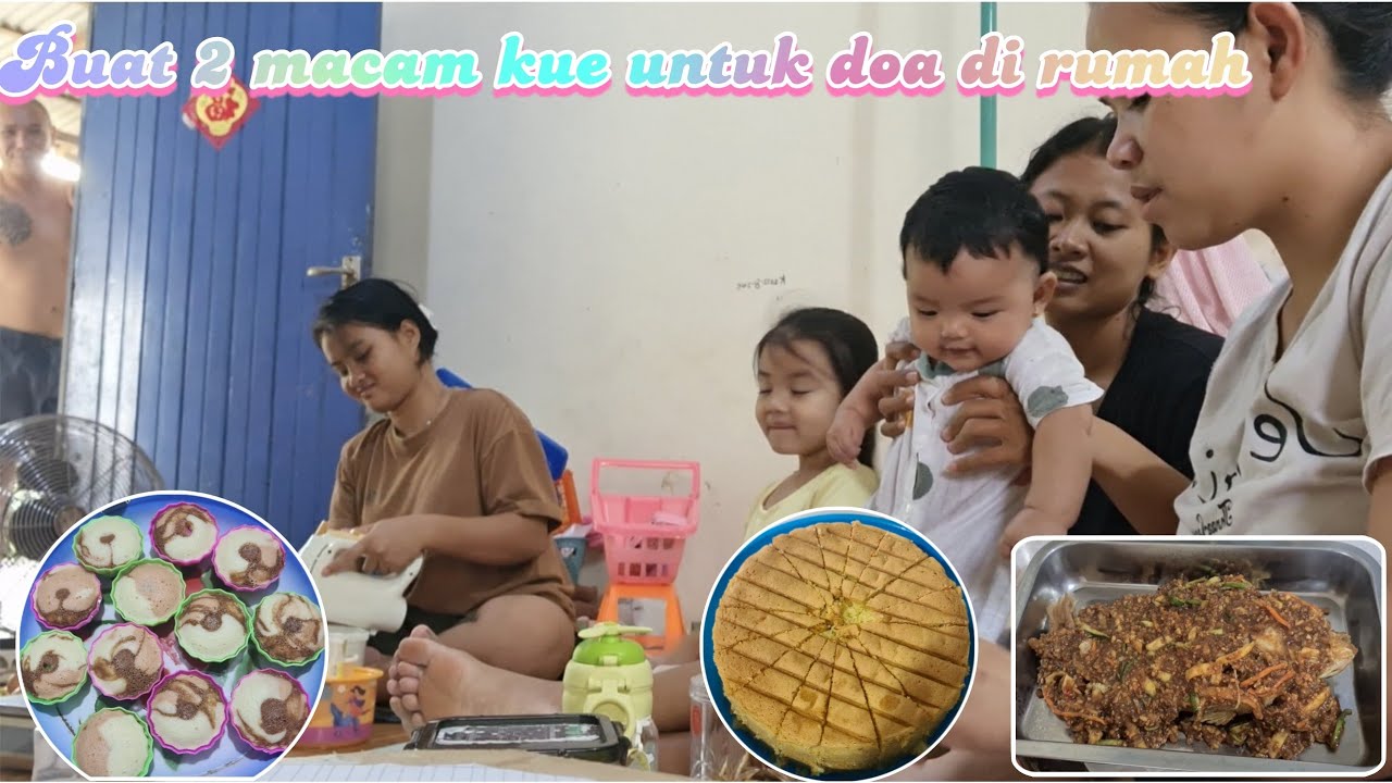 Kegiatan kita hari ini // masak dan buat kue untuk acara doa di rumah