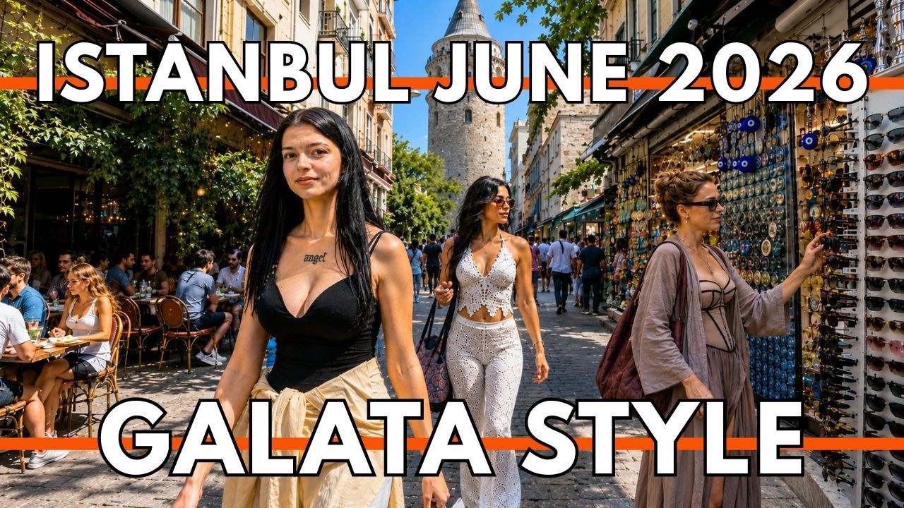 ISTANBUL TURKEY 2026 4K WALKING TOUR | Galata Tower, Tourist Outfits, Cafes & Shopping