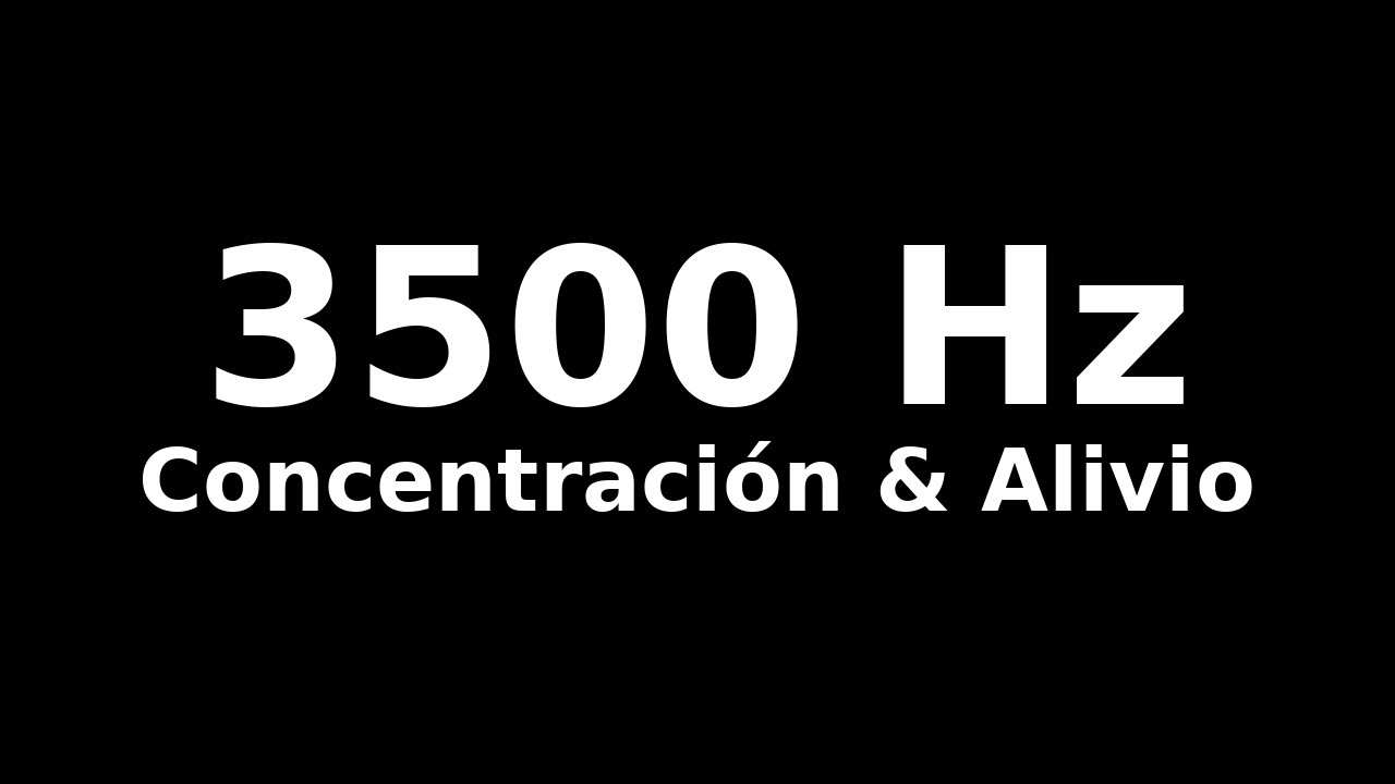 Concentración y alivio del tinnitus: Ruido estable 3 500 Hz – 9 h de sonido continuo relajante