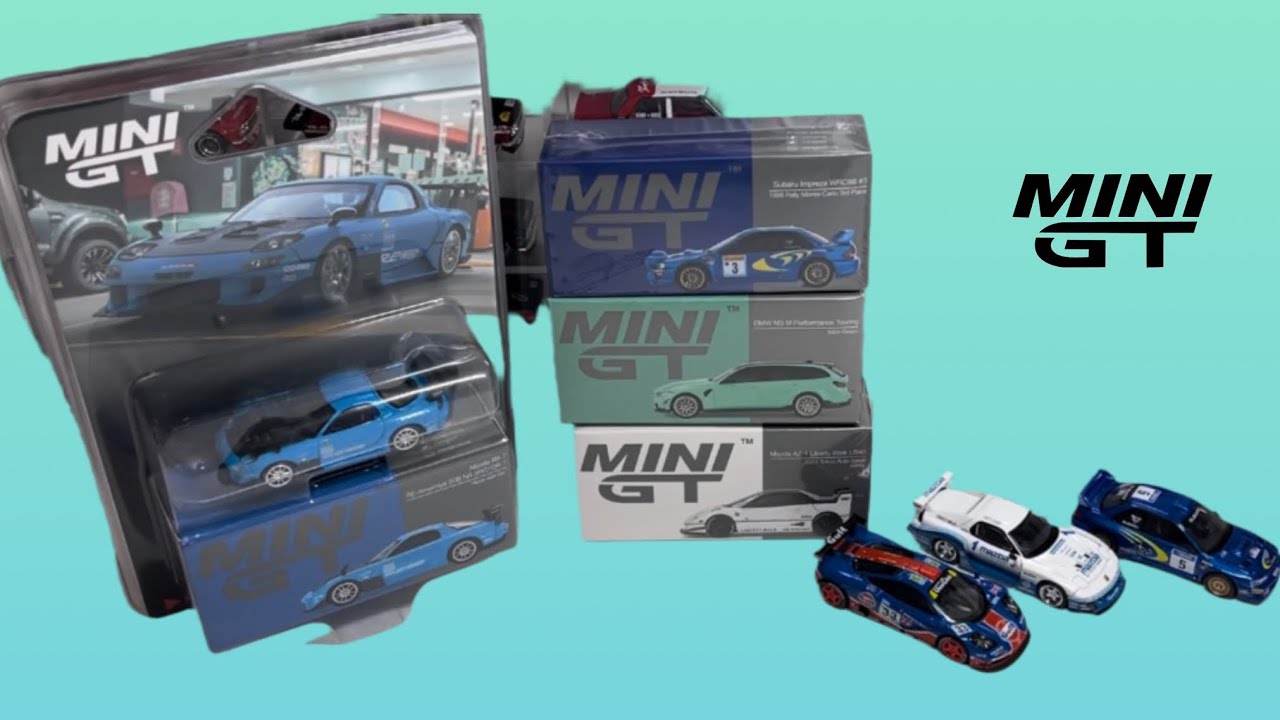 MINI GT SUBARU, BMW M3, MAZDA AZ-1 | SERG 1:64