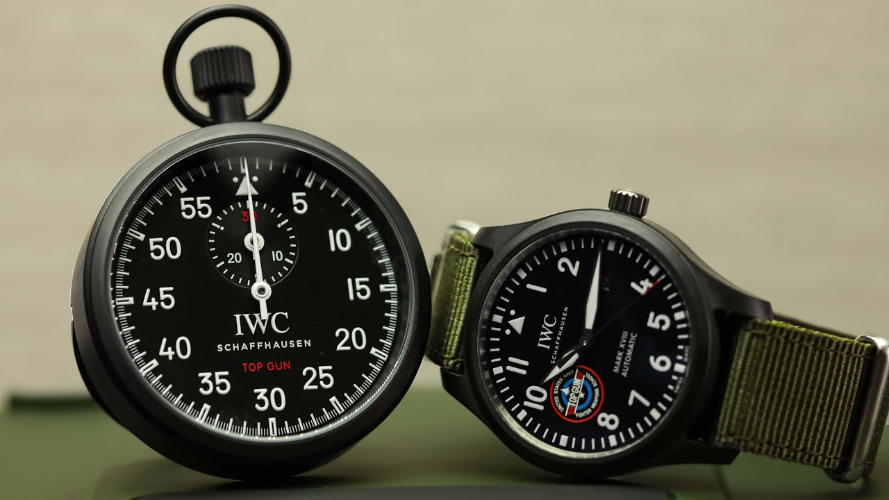 Приобретите часть Top Gun: Maverick - IWC Mark XVIII Top Gun Edition SFTI Stop Watch Box Set - IW...