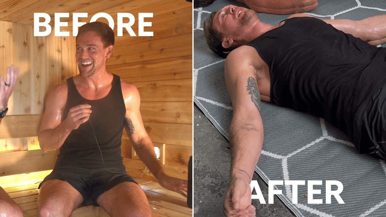 A24 WAREFARE Actor Taylor John Smith PUSHES THE LIMIT in a 230° Sauna | Beat the Heat