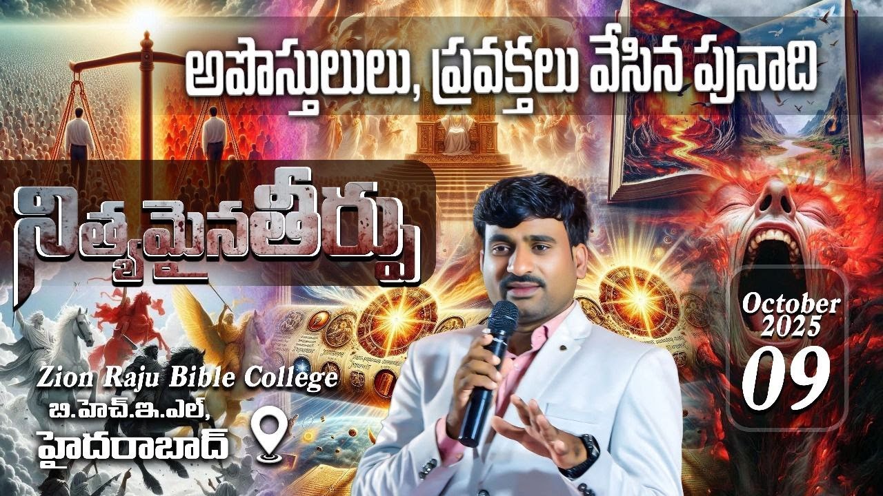 🔴నిత్యమైనతీర్పు  || Bro. DANIEL KUMAR || ZION RAJU BIBLE COLLEGE - HYDERABAD