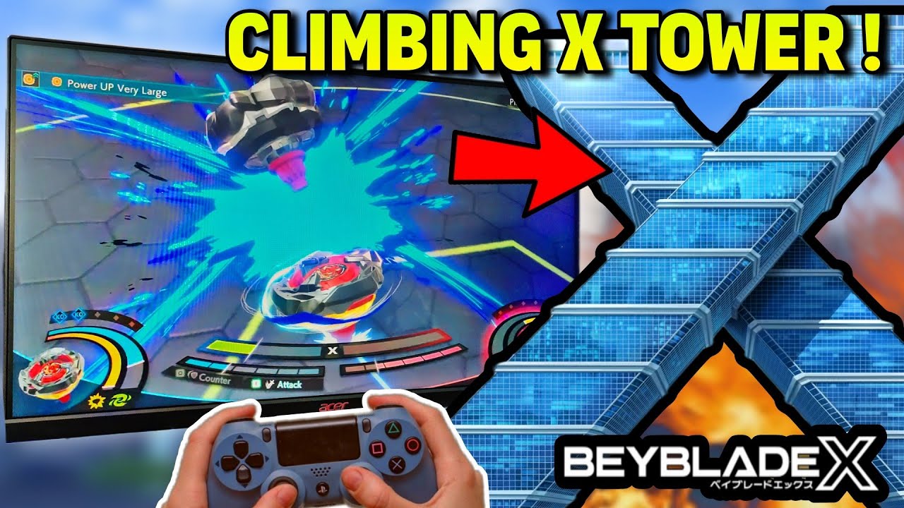 Я играл в эту игру BEYBLADE, чтобы забраться на X TOWER! Карманный мульт
