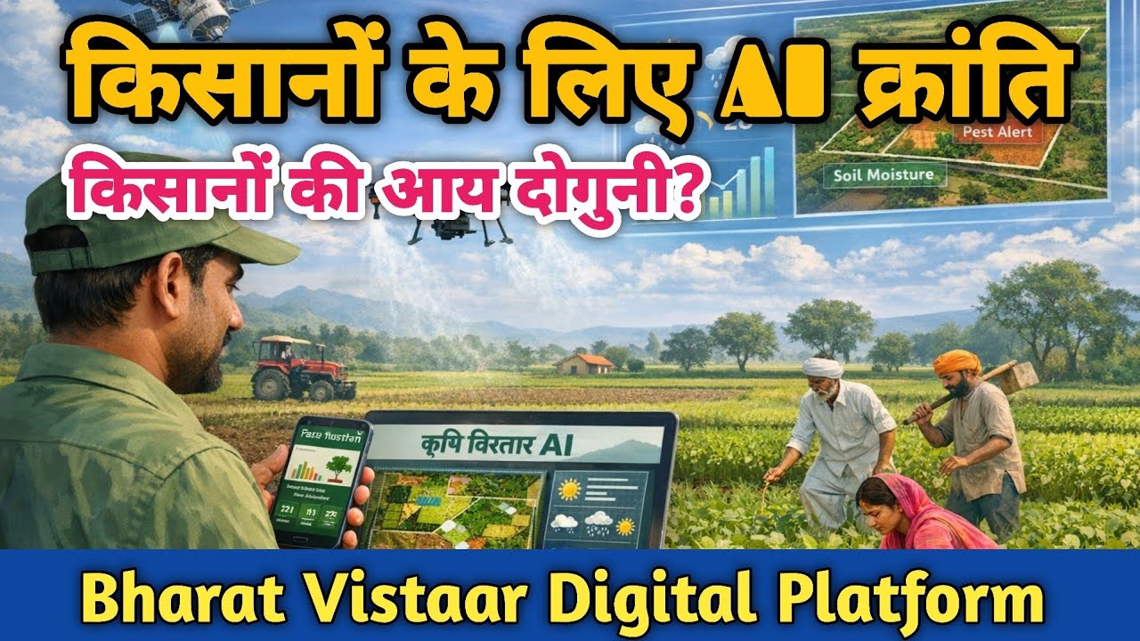 किसानों के लिए AI क्रांति! | Bharat Vistaar Digital Platform से खेती कैसे बदलेगी? | Krishi Plus 