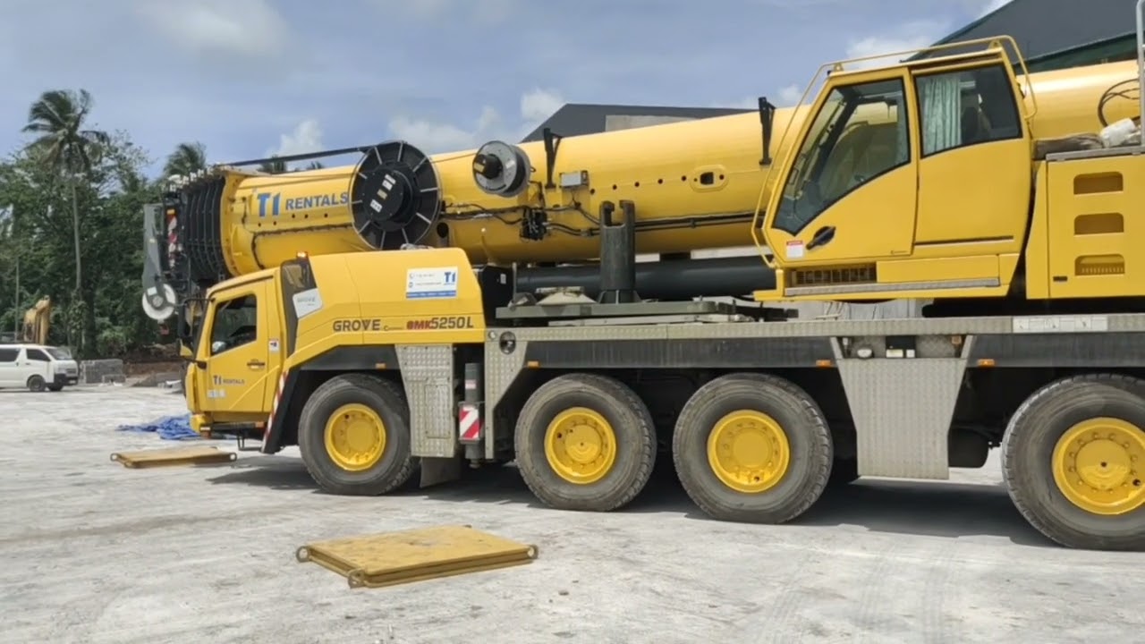 Morning Preperation of GMK5250L To Safe Lifting Operation