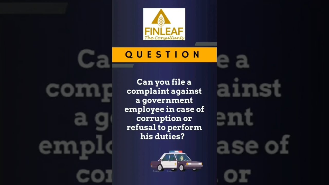 Complaint against Government Official