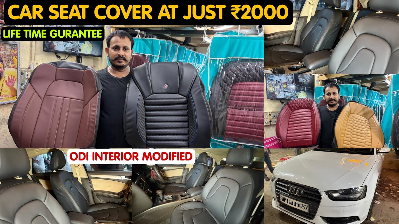 Audi Interior Modified ✅ Cheapest Car Seat Covers Only ₹2000 ✅ Car Seat Cover Factory Delhi ✅