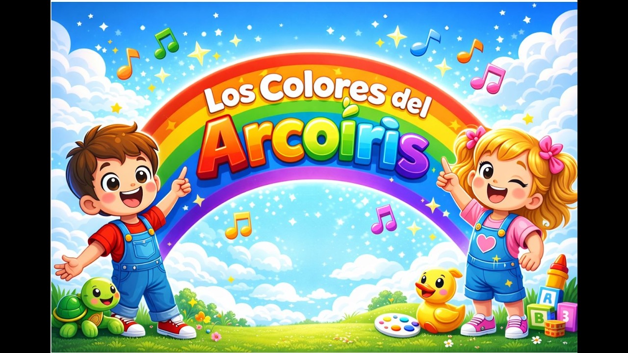 Colores, Colores del Arcoíris 🎨 | Canción Divertida para Niños#uruguay #argentina