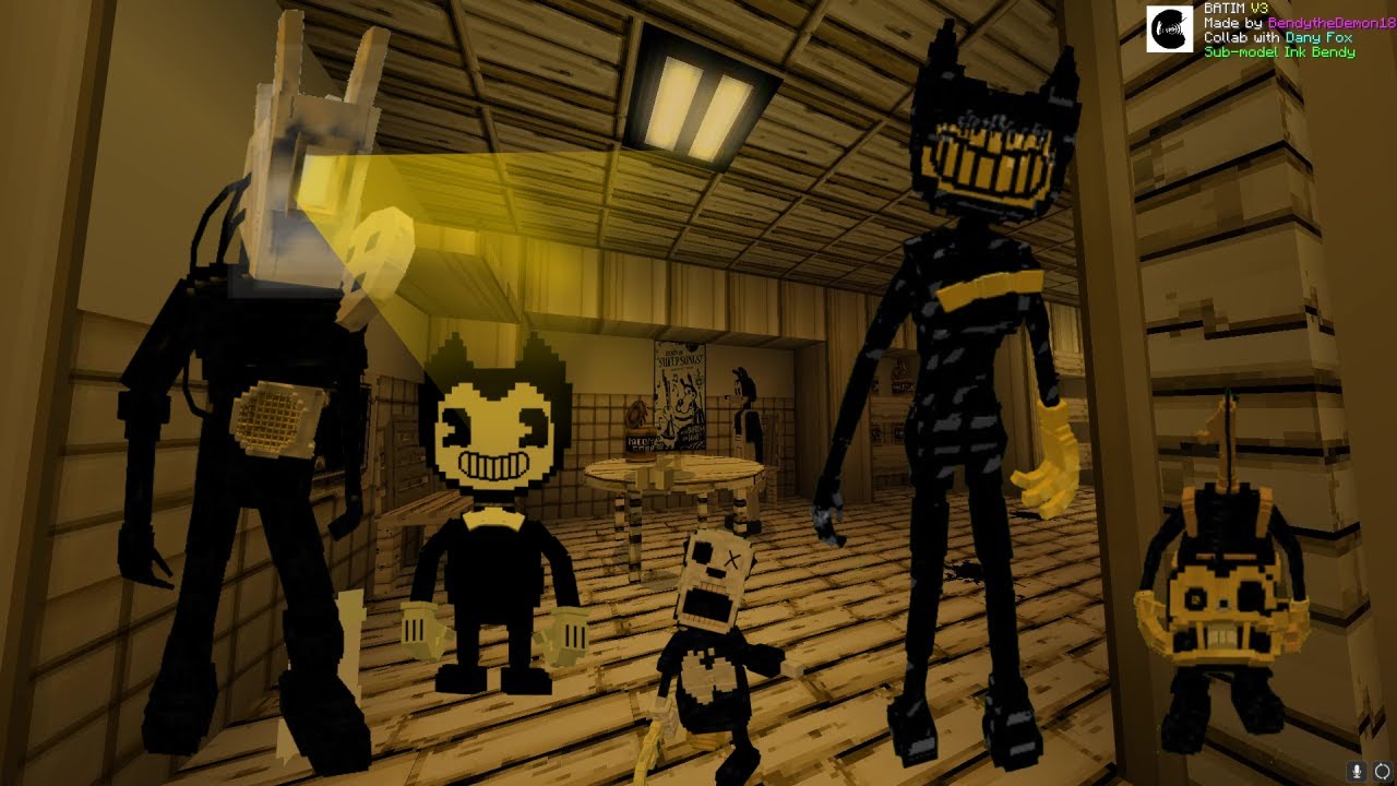Exploring the Bendy and the ink machine Factory in Minecraft PE