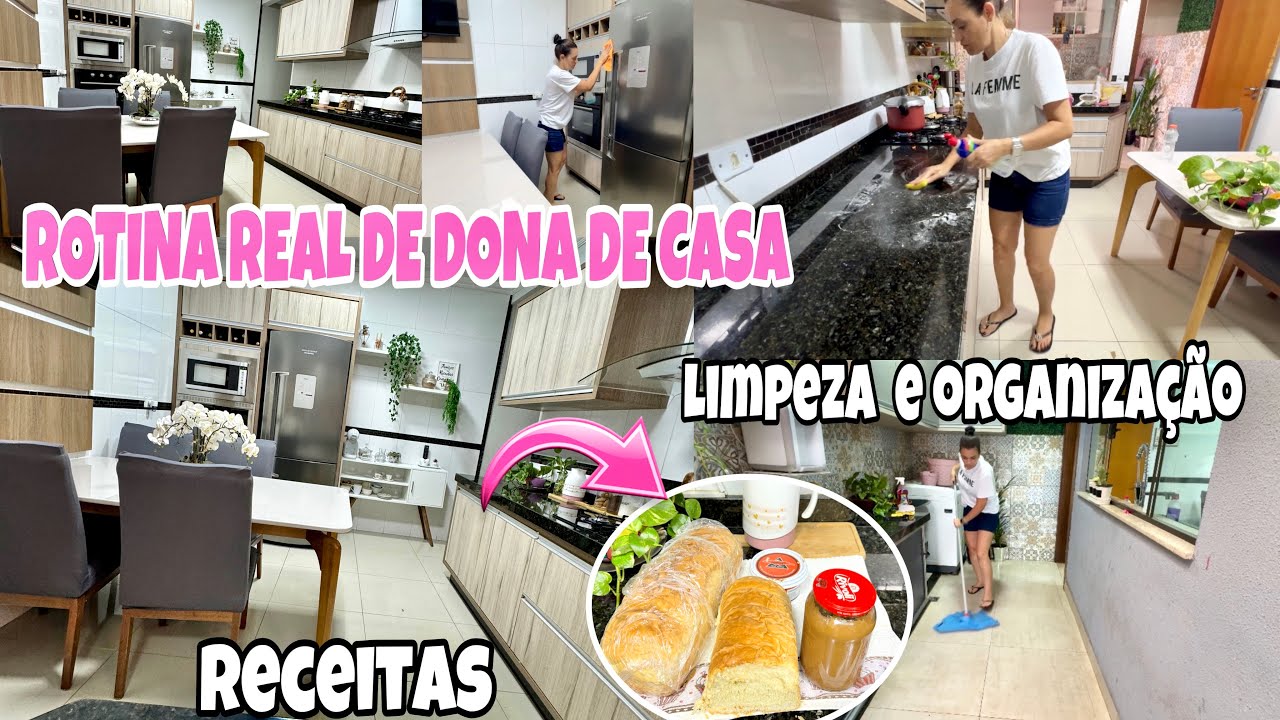 ROTINA REAL LIMPEZA E ORGANIZAÇÃO  RECEITAS DELICIOSAS #donadecasa #limpeza #casa #faxina #rotina