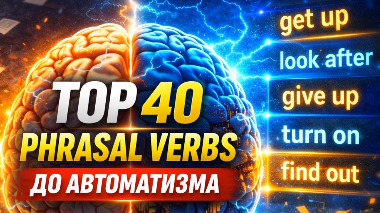 ‼️‼️ ТОП 40 ФРАЗ ГЛАГОЛОВ — ВЫУЧИ И ПОЛЬЗУЙСЯ МГНОВЕННО!