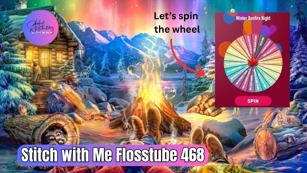 Letting the Spin Wheel decide which HAED project to Stitch today | Flosstube #468 | STITCHERY LOVERS