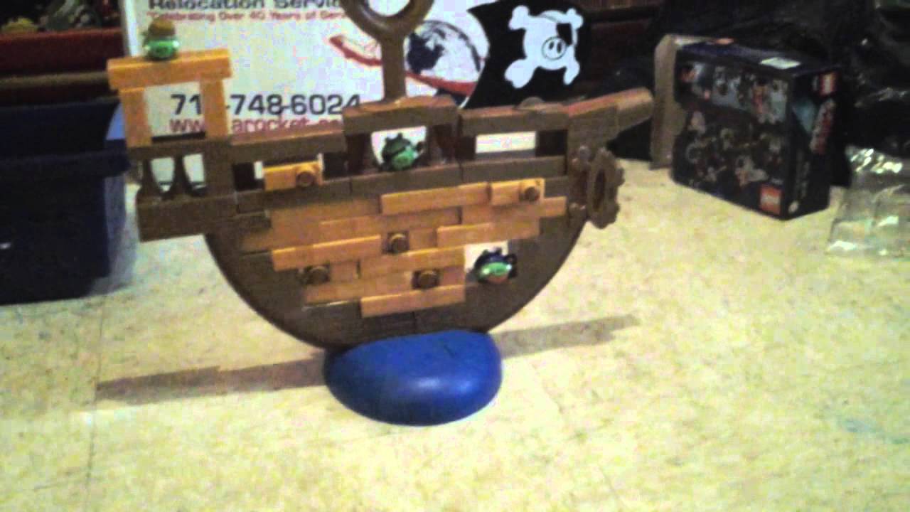 Angry birds go Jenga pirate pig attack review