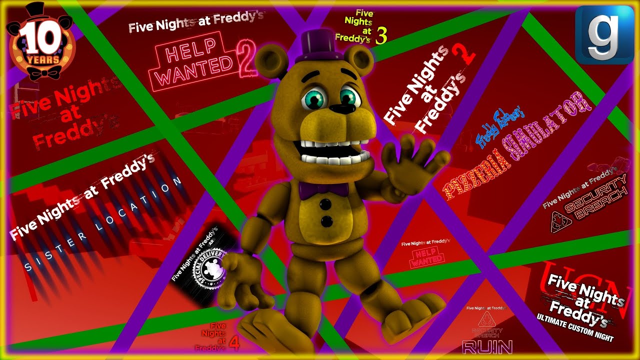 [GMOD FNAF] Five Nights At Freddy's 10th Anniversary Special!