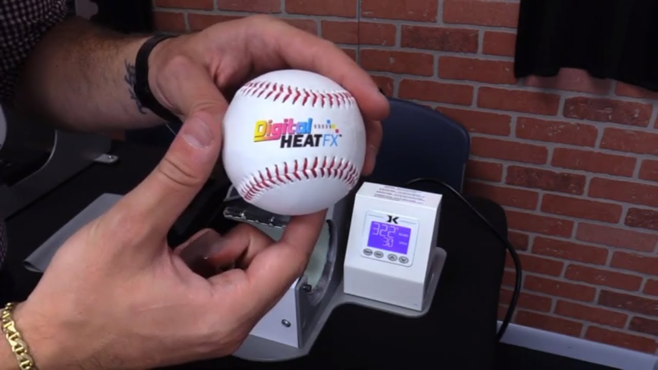 Custom Baseball using Mug Press with Coldesi