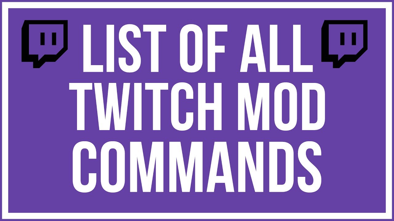 Twitch Moderator Full Tutorial - All MOD Commands and Actions