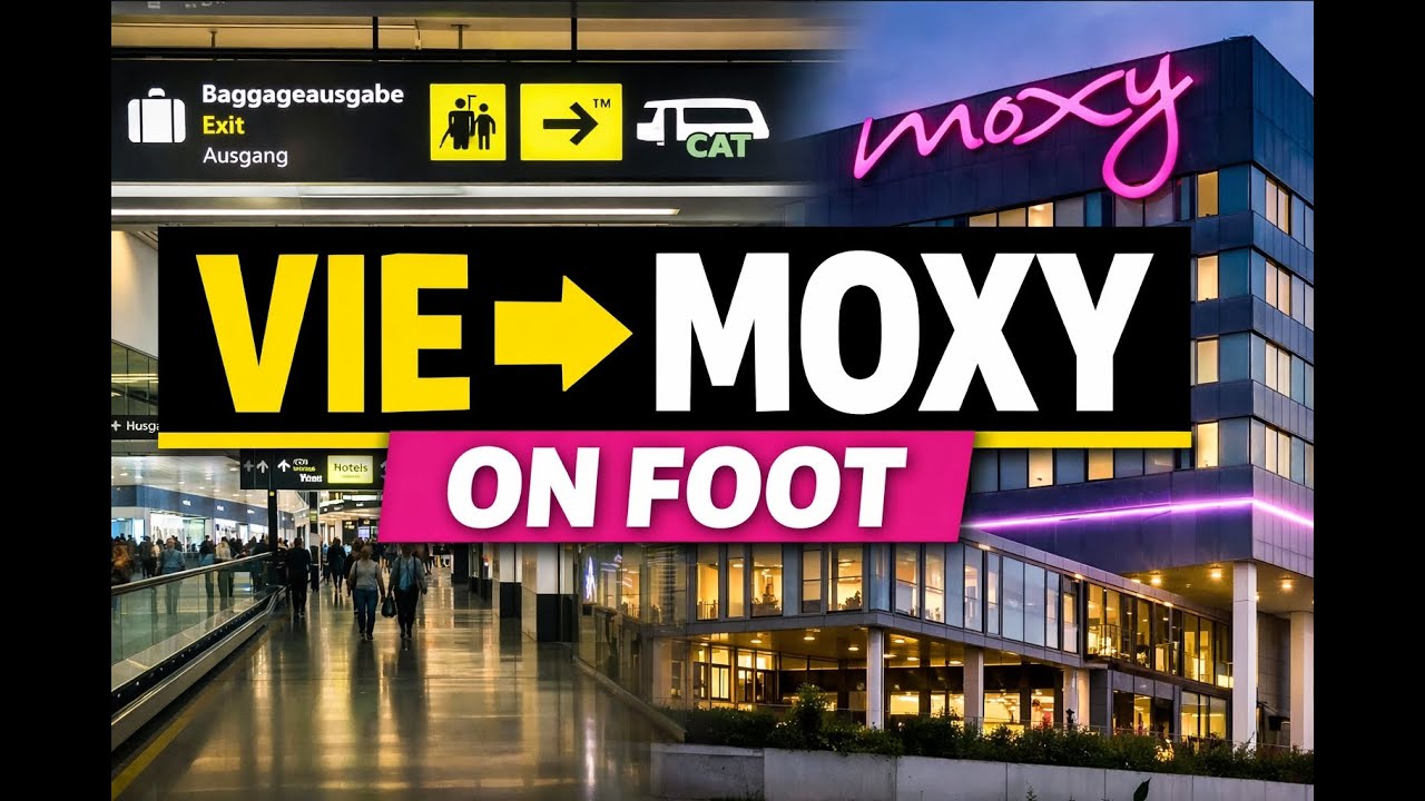 Vienna Airport (VIE) ➜ Moxy Vienna Airport | EASY Walk from Arrivals🥈