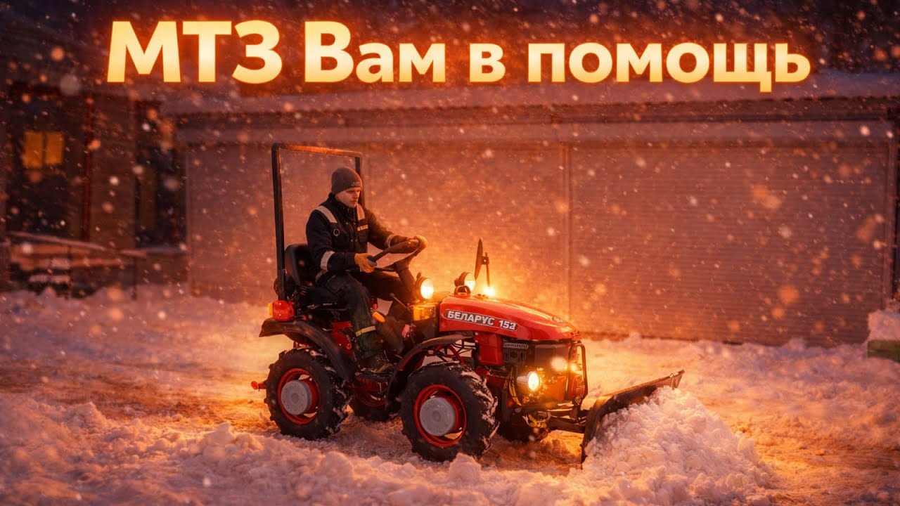 Такой трактор должен быть в каждом дворе! Минитрактор МТЗ 152